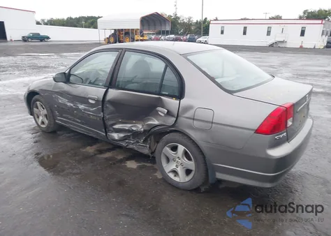 2005 Honda Civic Ex z USA, uszkodzony, nr VIN 2HGES25855H501979